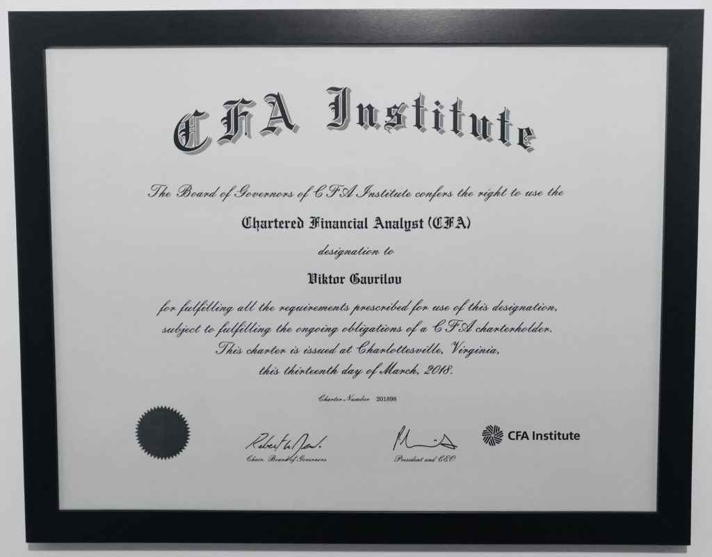 CFA Certification & License with Invisor Dubai 
